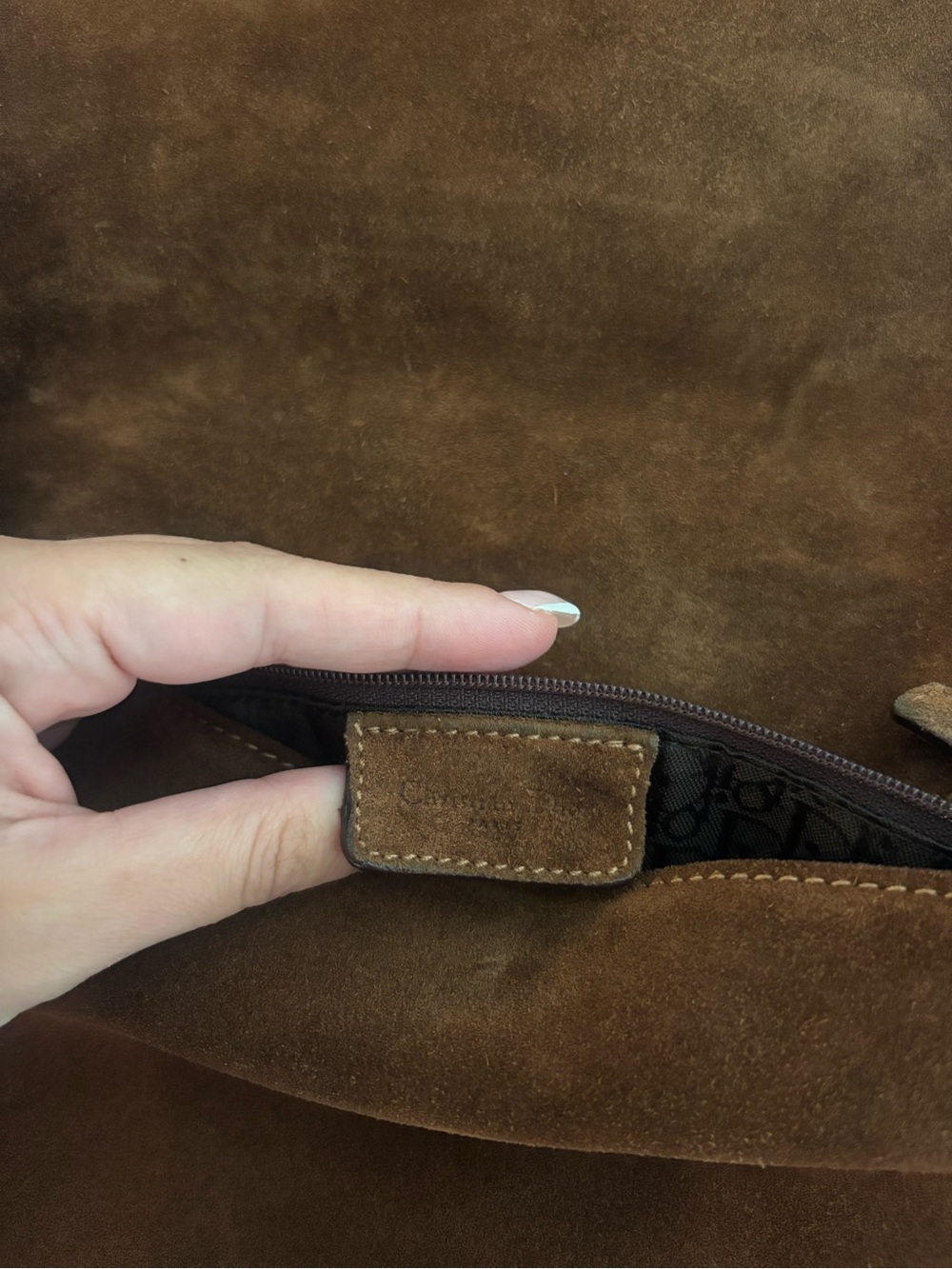 Dior Patchwork Saddle Messenger Bag - Brown & Tan - Picture 8 of 11